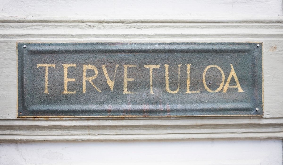 tervetuloa-ovikyltti