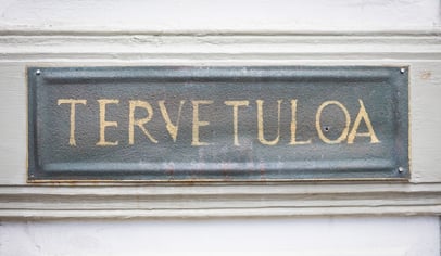 tervetuloa-ovikyltti