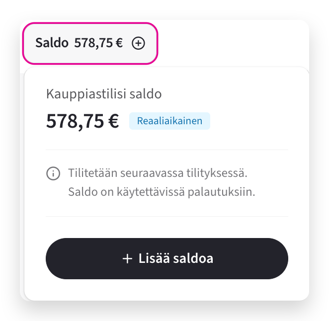 Paytrailin Kauppiaspaneelin uusi varojen siirtotoiminto