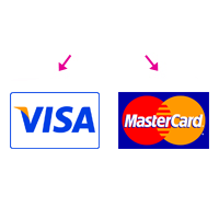 The combined Visa and MasterCard payment button will be divided into two separate buttons